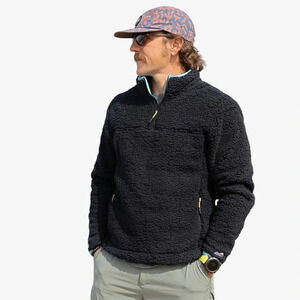 Chubbies Night Night High-Pile Quarter-Zip Pull Over
Sz M